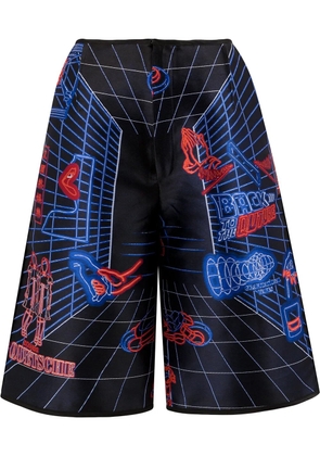 Quetsche all-over print shorts - Black