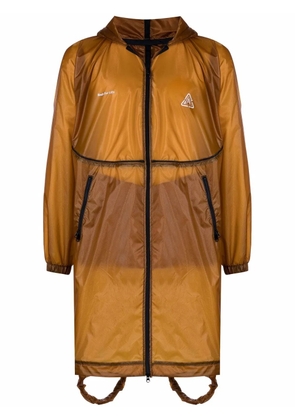 Undercover hooded parka jacket - Brown