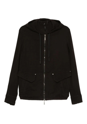 Masnada zip-up hooded jacket - Black