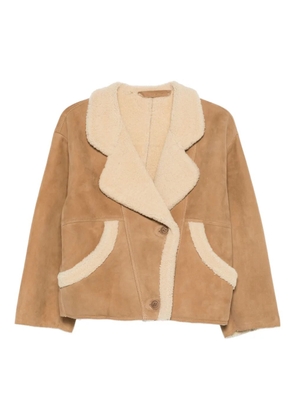 Salvatore Santoro shearling-trim jacket - Brown