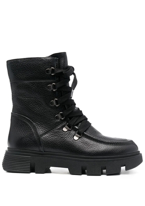 Geox 45mm Vilde lace-up leather boots - Black