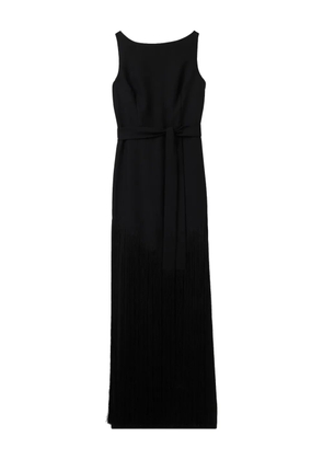 St. John fringed belted gown - Black
