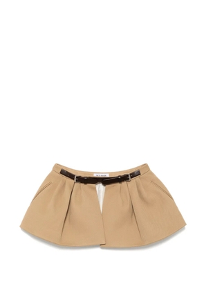 Dice Kayek structured skirt belt - Brown