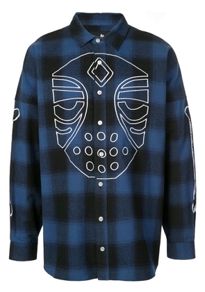 Haculla Masked plaid shirt - Blue
