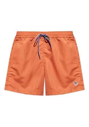 Paul Smith logo-patch swim shorts - Orange