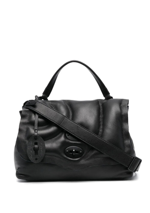 Zanellato leather shoulder bag - Black