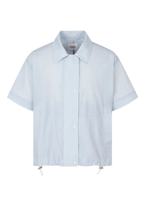 TOMBOY drawstring-hem layered-sleeve jacket - Blue