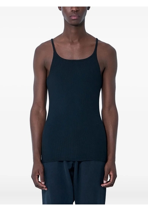 GREG ROSS scoop-neck ribbed tank top - Black