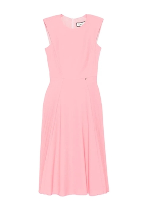 NISSA pleated sleeveless midi dress - Pink