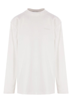 Hed Mayner embroidered long-sleeve t-shirt - White