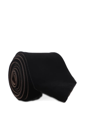 Giorgio Armani velvet tie - Brown