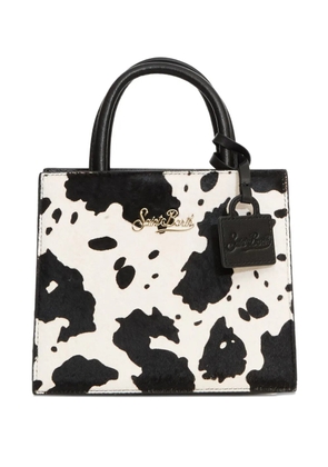 MC2 Saint Barth mini animal-print tote bag - White