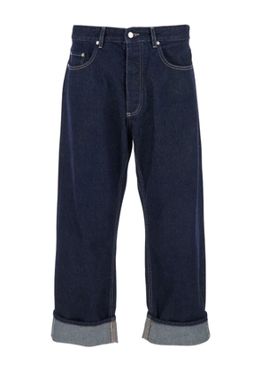 ICON DENIM turn-up hem jeans - Blue