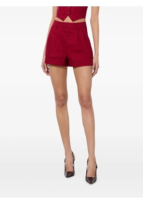 alice + olivia Conry cuffed shorts - Red