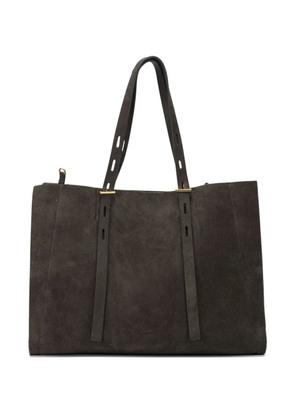 MINO BOSSI Paula suede leather tote bag - Brown
