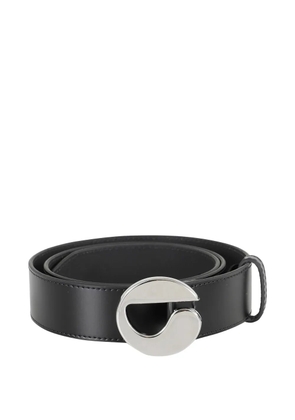 Coperni logo-buckle leather belt - Black