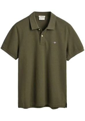 Gant logo-embroidered polo shirt - Green