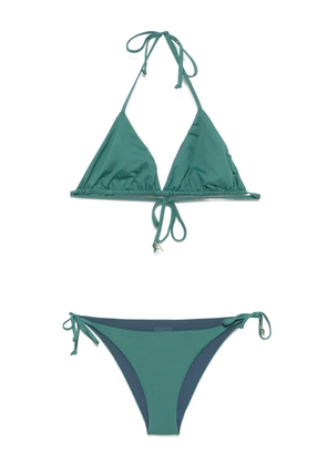 Fisico triangle-cup bikini - Green