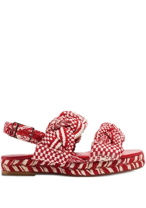 antolina Adelita braided-straps sandals - Red