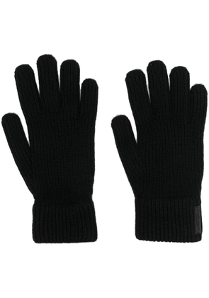 Giorgio Armani cashmere knitted gloves - Black