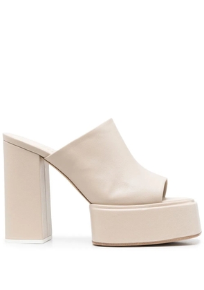 3juin 130mm leather sandals - Neutrals