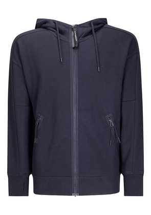 C.P. Company goggle-detail hooded sweatshirt - Blue