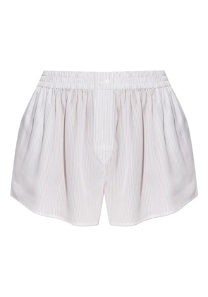 Alexander Wang pinstripe elastic-waist shorts - White
