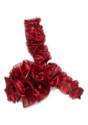 Noir Kei Ninomiya ruffled top - Red