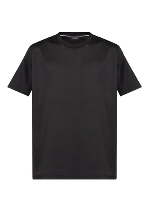 Paul & Shark logo-embroidered cotton T-shirt - Black