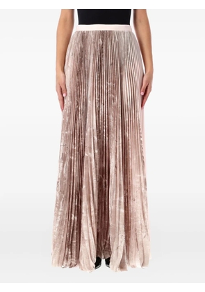 Fabiana Filippi pleated satin-effect maxi skirt - Pink