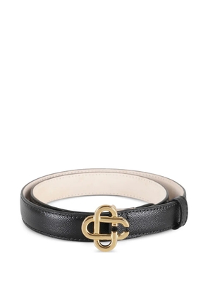 Casablanca interlocking-buckle leather belt - Black