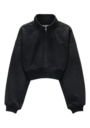 Alexander Wang stand-collar zip-up bomber jacket - Black