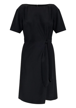 Emporio Armani side-tie dress - Black
