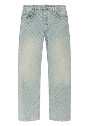 MISBHV monogram-jacquard jeans - Blue