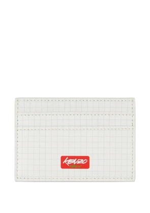 Kenzo x Futura 2000 grid-print cardholder - White