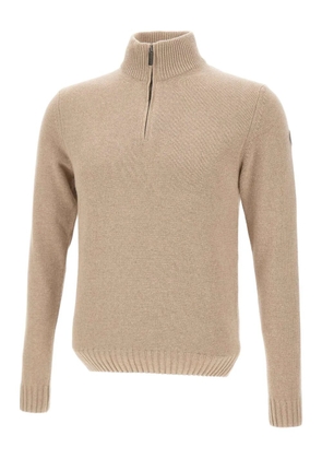 Colmar half-zip ribbed sweater - Neutrals