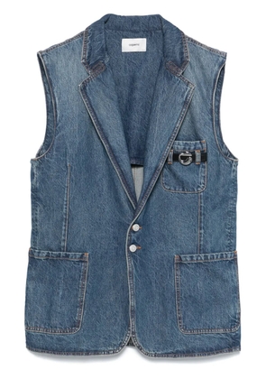 Coperni sleeveless denim jacket - Blue