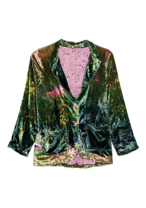 YAVI buttoned pocketed jacket - Green