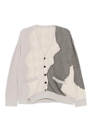 CROQUIS jacquard cardigan - Neutrals