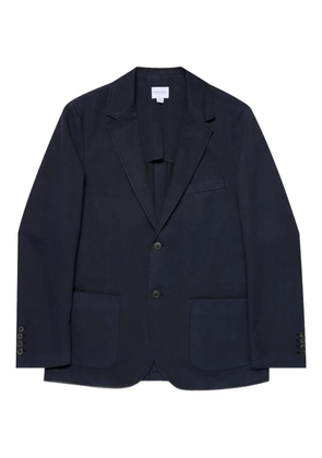 Sunspel three-button patch-pocket blazer - Blue