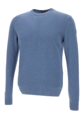 Colmar logo-patch crew-neck sweater - Blue