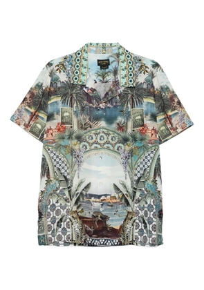 Camilla palm-tree shirt - Green