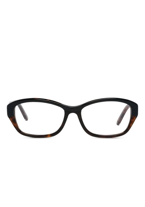 DSQUARED2 EYEWEAR logo rectangle-frame glasses - Black