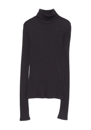 SAMSOE SAMSOE roll-neck knitted top - Black
