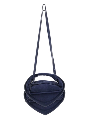 FEDERICO CINA Torttelino suede tote bag - Blue