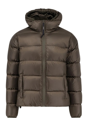 ASPESI zip-up hooded jacket - Brown
