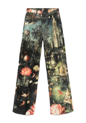 R13 Charlotte straight-leg trousers - Green