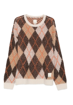 Emporio Armani New York Capsule Collection argyle-pattern jumper - Brown