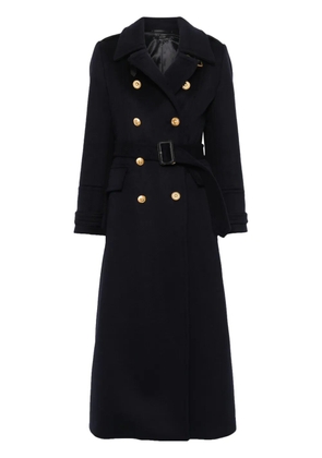 TOM FORD double-breasted military coat - Blue