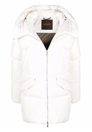Moorer feather-down padded jacket - White